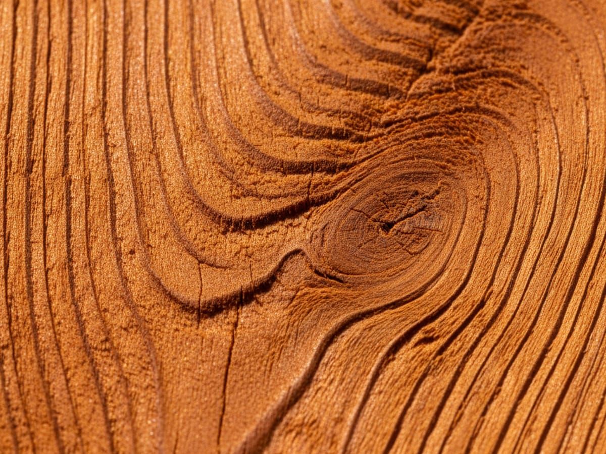 Beautiful wood grain detail after professional refinishing