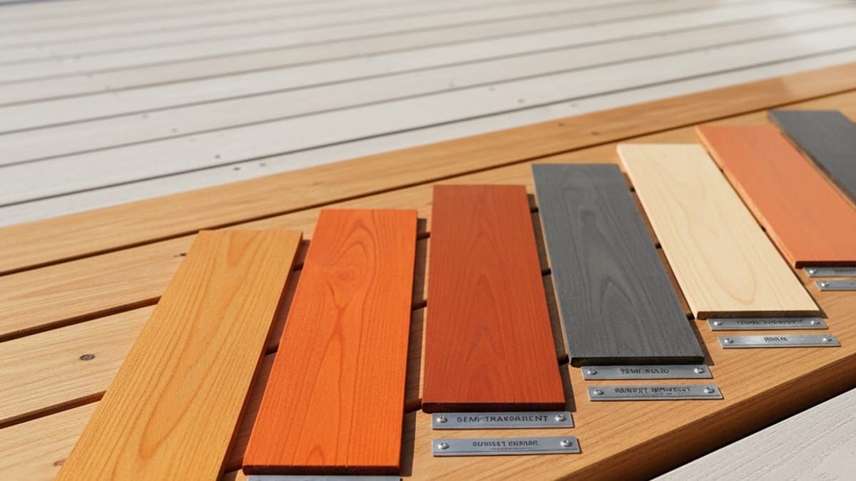 Wide variety of deck stain color options and finishes